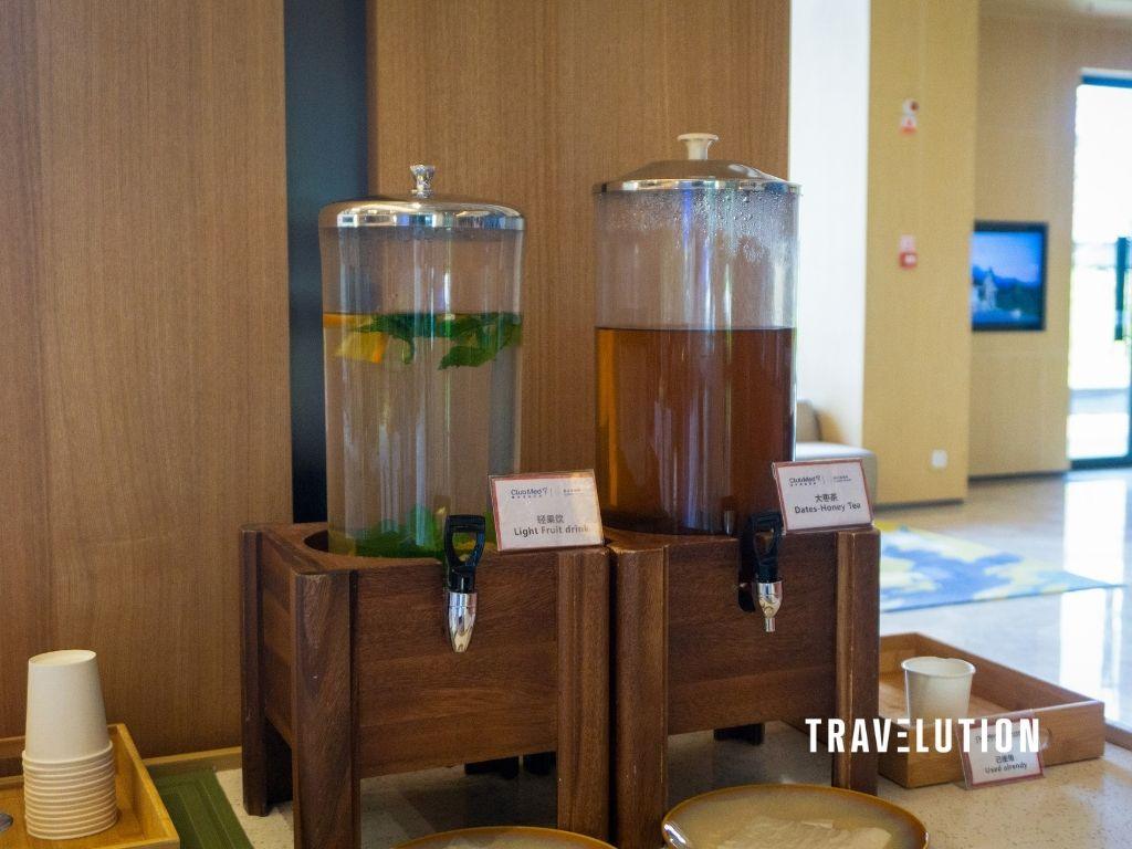 Club Med Lijiang Review Welcome Drinks at the Lobby