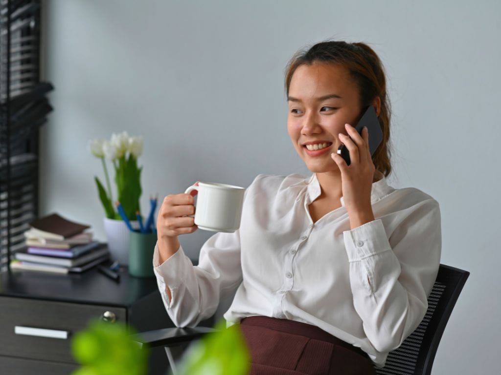 Lady on Phone