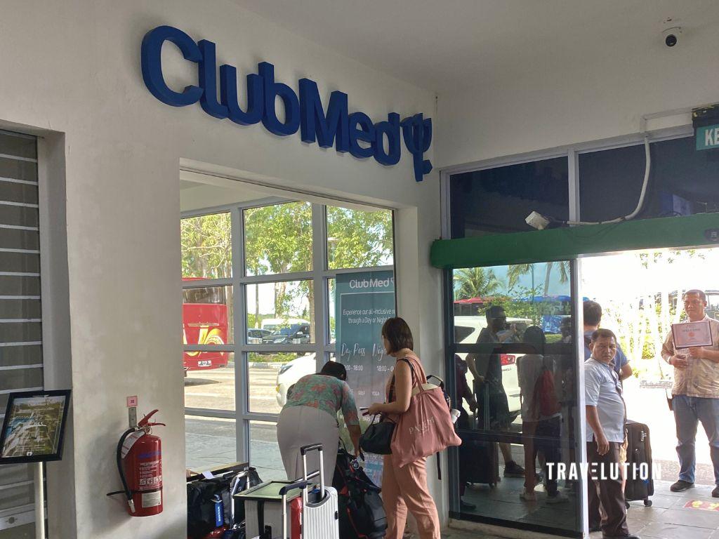 Club Med Bintan Arrival Information - Counter at Ferry Terminal