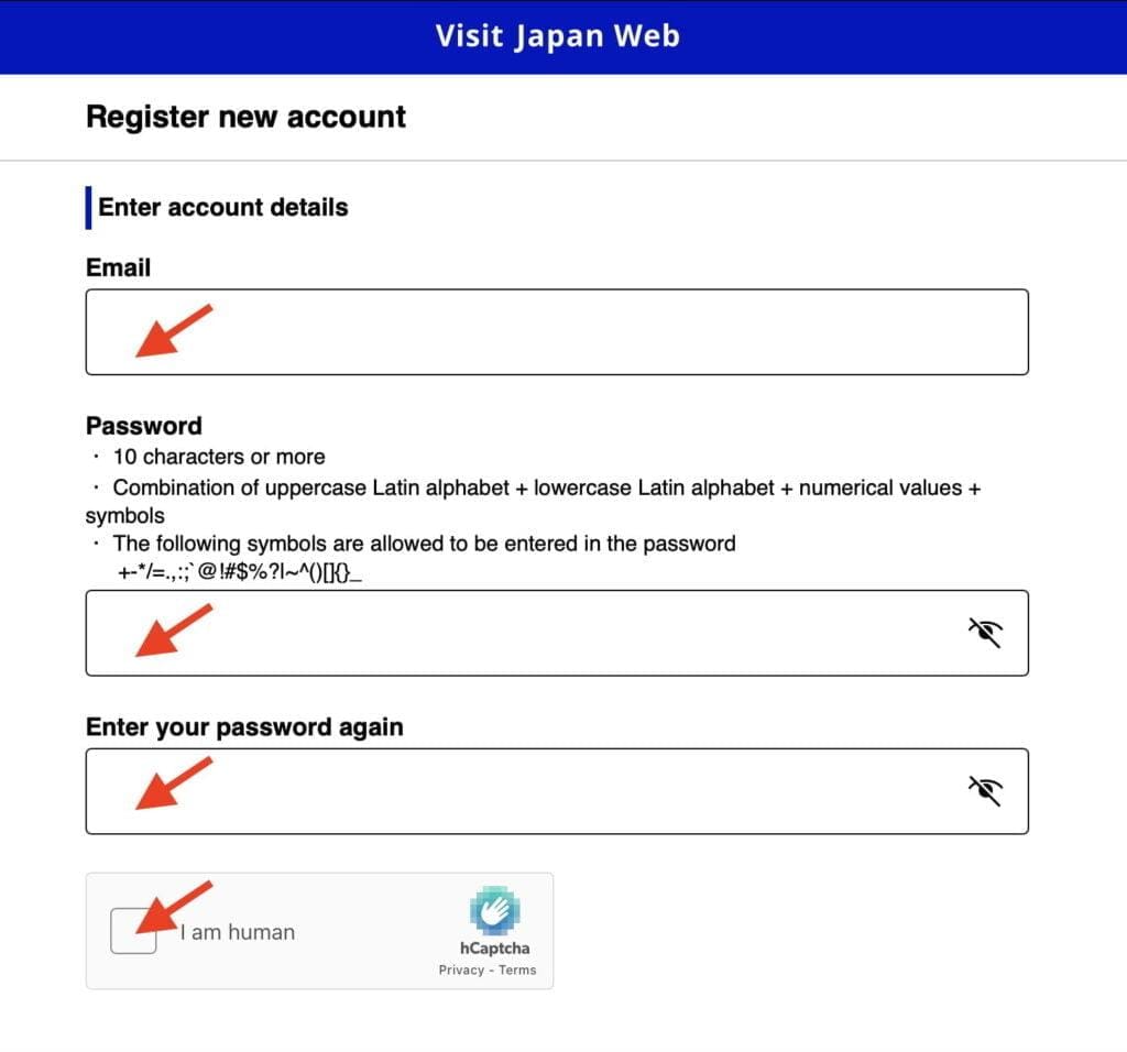 Visit Japan Web Email Password