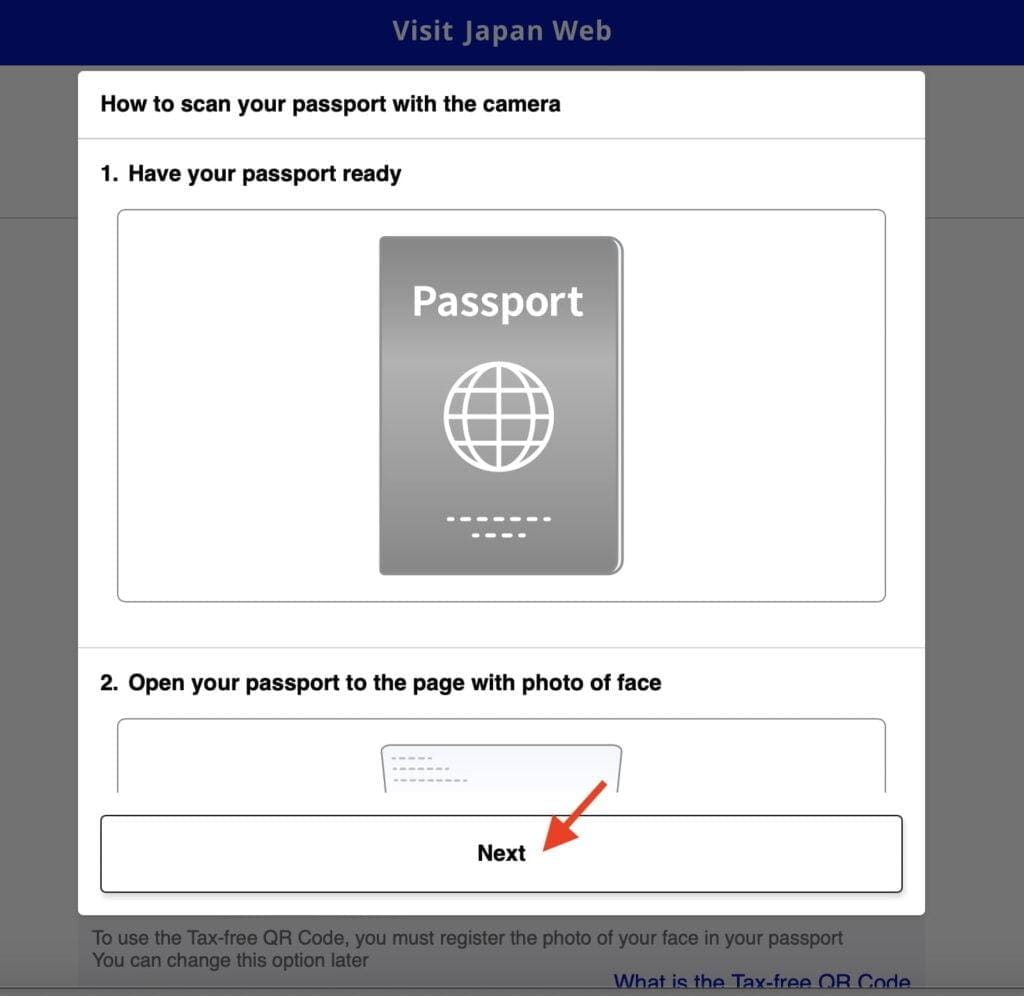 Visit Japan Web User Passport Photo