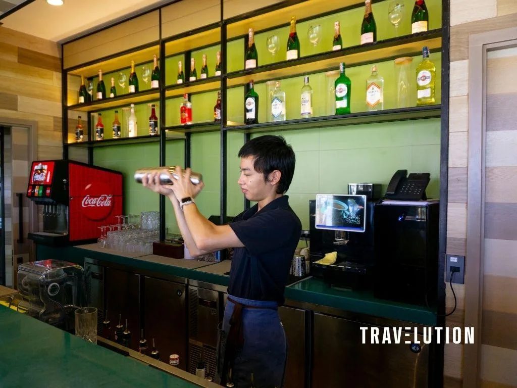 Club Med Phuket Family Oasis Review: A First Look at the Family Focused Area Club Med Phuket Family Oasis - Bartender at Family Bar