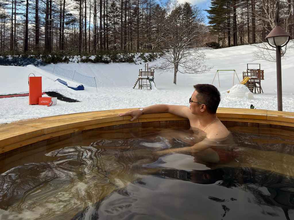 Club Med Ski Holiday 2027: Outdoor Canadian Bath at Club Med Sahoro resort in Japan