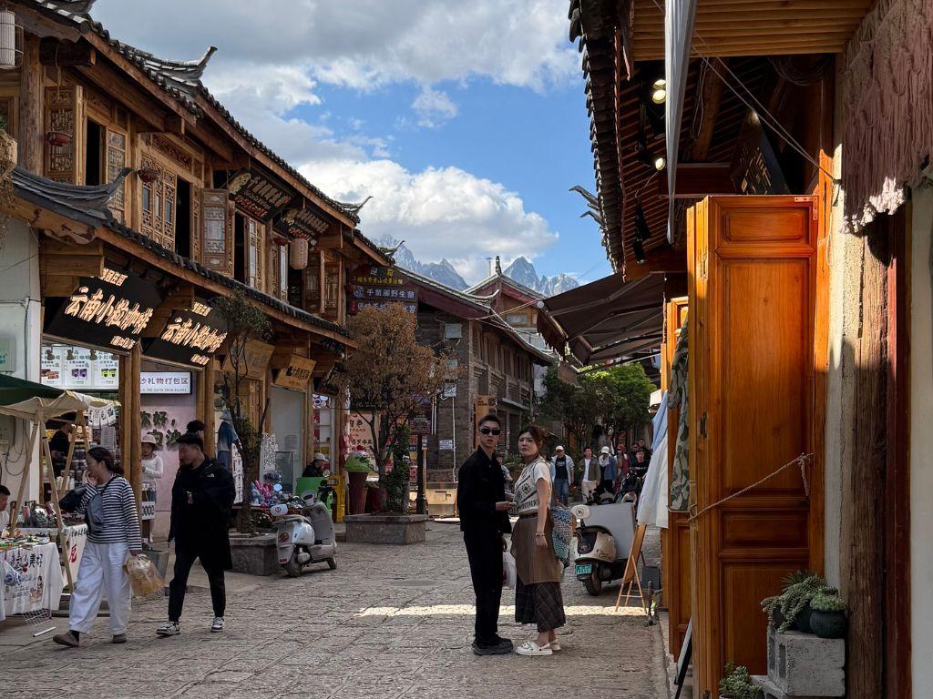 Baisha Ancient Town, a UNESCO World Heritage site near the Club Med Lijiang mountain resort.