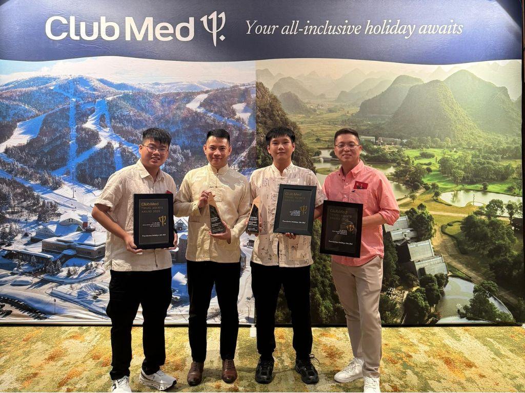 Club Med Awards 2025: Travelution Holidays Dominates the Stage The five trophies won by Travelution Holidays at the Club Med Awards 2025 ceremony.